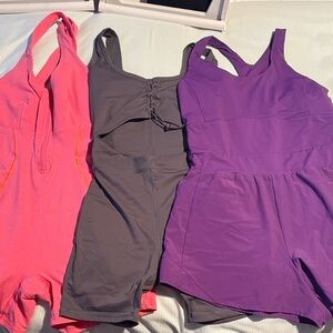 CALIA by Carrie Underwood Purple, Forever 21 Gray and Pink rompers